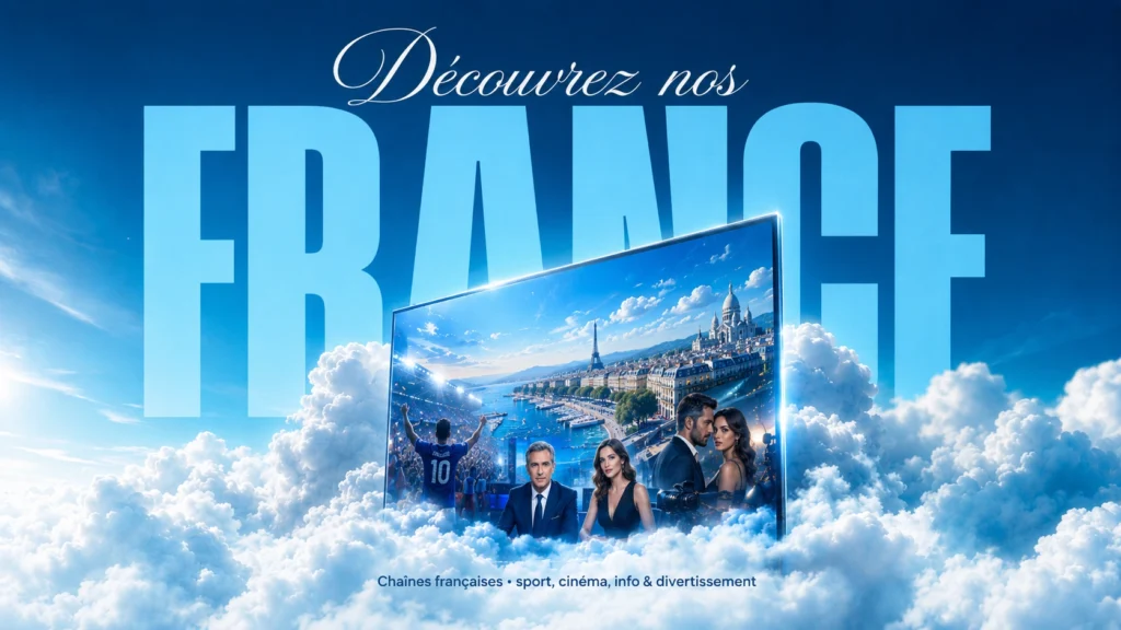 Sélection de chaînes françaises disponible sur la page IPTV French de Lumi IPTV.