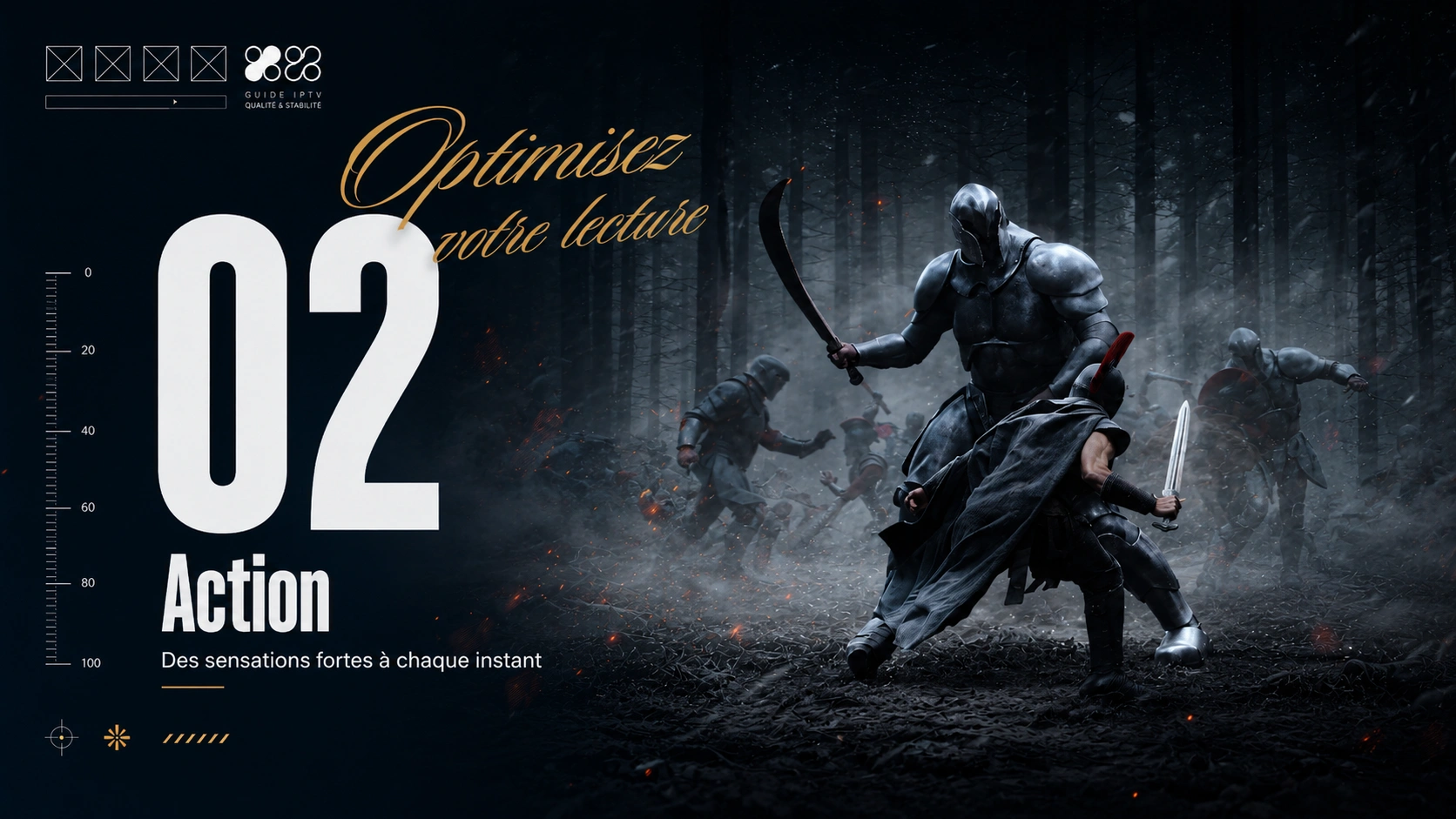 Affiche originale de film d’action pour la sélection IPTV French de Lumi IPTV.